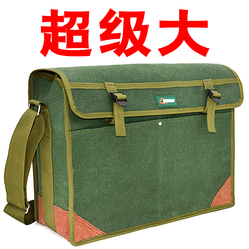 Kit de herramientas supergrande engrosado tela resistente al desgaste carpintería bolsillo duradero supergrande gran capacidad hidroeléctrica