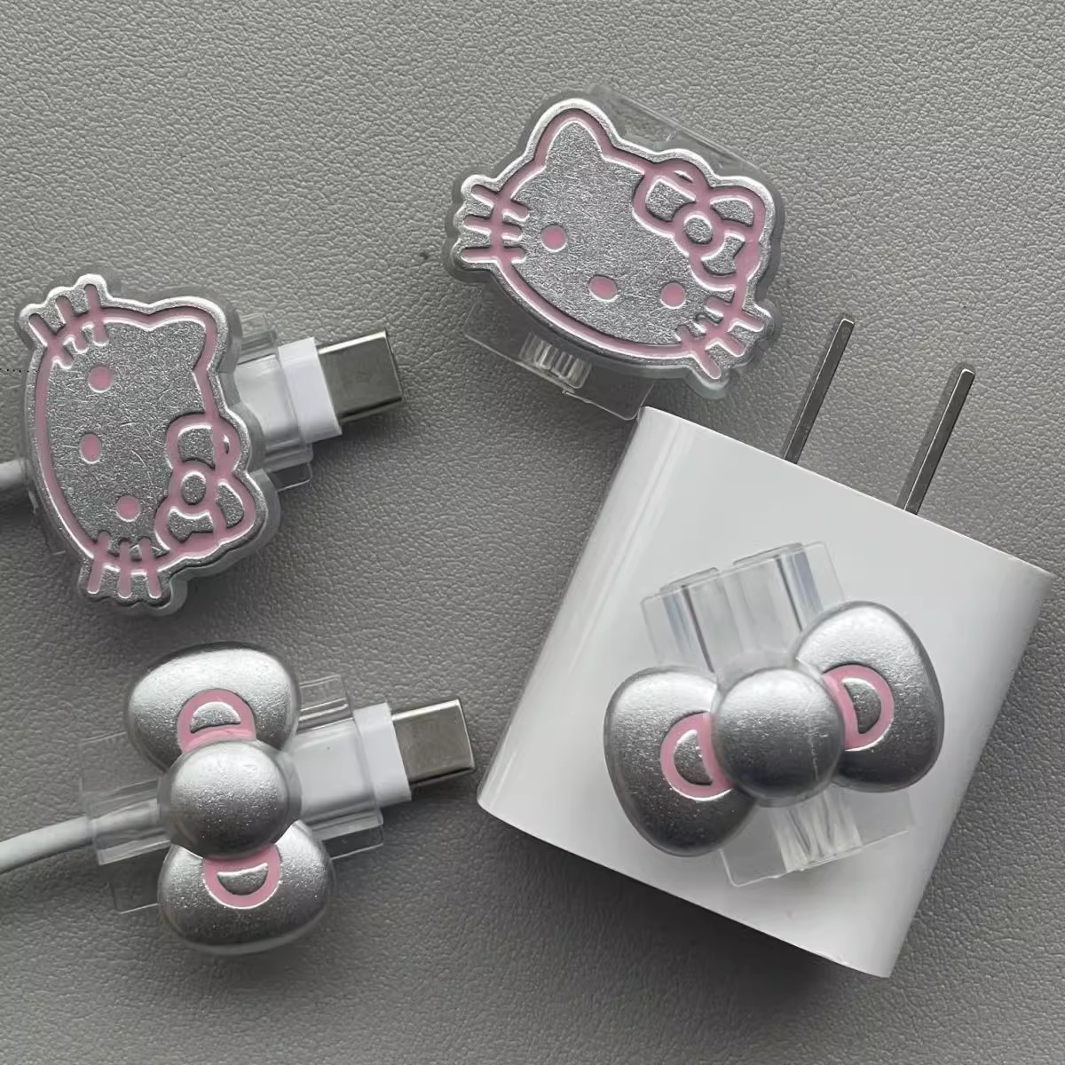 휴대 전화 데이터 케이블 보호 커버 KT 고양이 바인딩 스토리지 벨트 실리콘 사과 와이어 골절 방지 충전 코드 시스