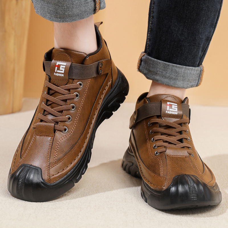 单棉同款男鞋冬季新款加绒加厚休闲棉鞋轻便徒步保暖运动鞋子批发