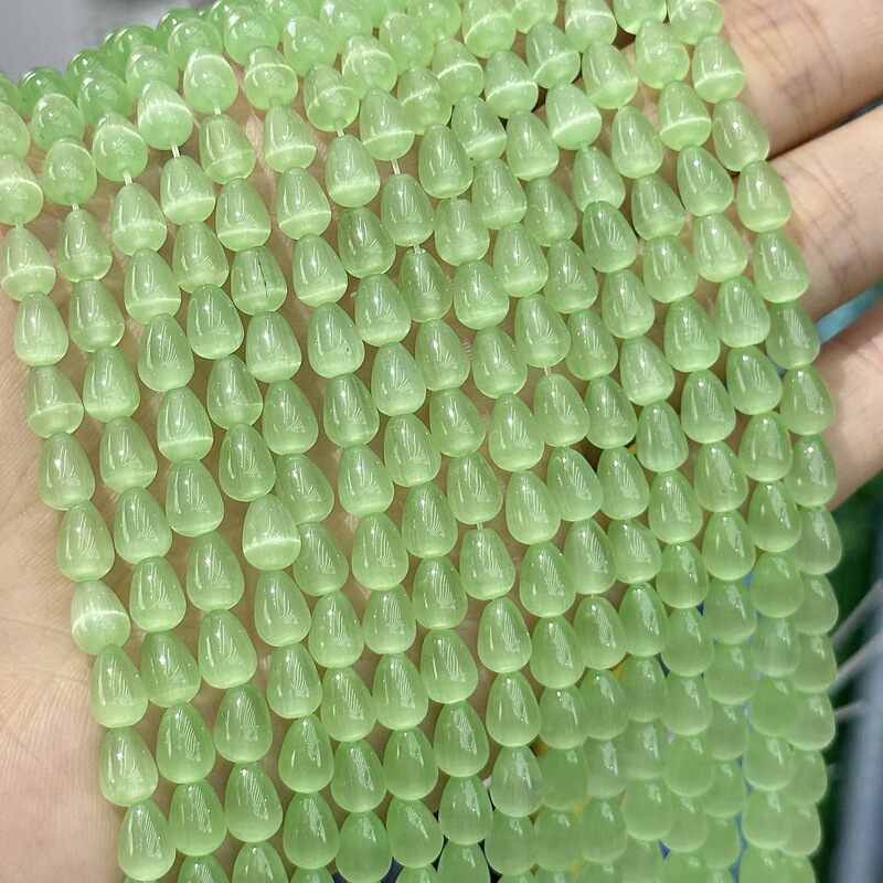 厂价直销 水滴型猫眼石散珠 diy古风发簪头饰珠串饰品配件半成品|undefined