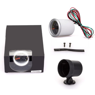 Car Modification 12v Universal voltmeter 52mm carbon surface water temperature meter psi oil pressure meter 150 ℃ oil temperature meter (automobile instrument) - tachometer