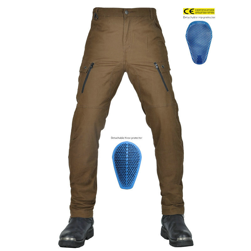 VOLERO motocicleta Four Seasons pantalones de ciclismo resistentes a las caídas pantalones transpirables de cintura alta overoles de motocicleta retro gris pantalones resistentes a las caídas