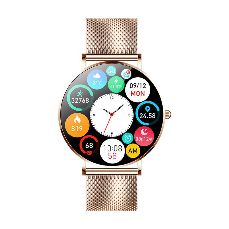 Nuevo reloj deportivo de moda T8smartwatch teléfono móvil transfronterizo ultra-Delgado ritmo cardíaco presión arterial reloj inteligente a prueba de agua
