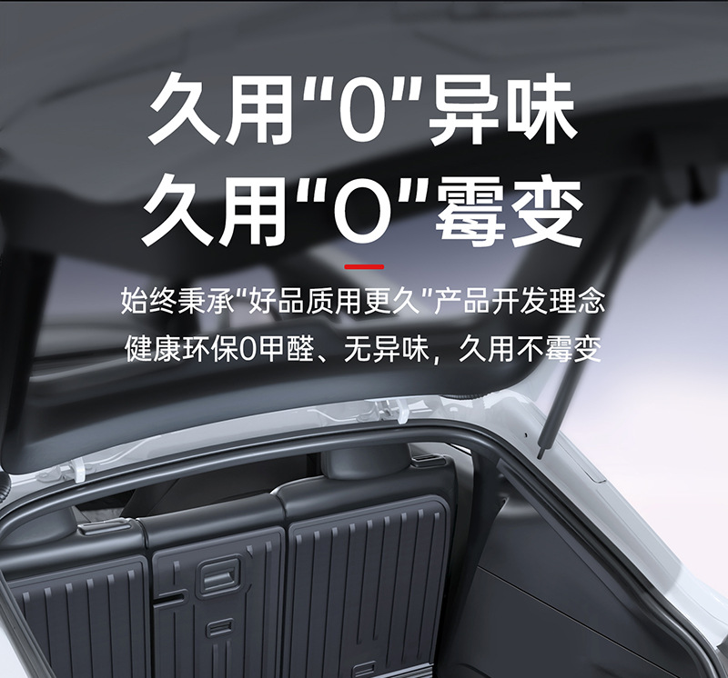 Suitable for the New Version of Tesla Model Y Trunk Mat Tpe Front and Rear Trunk Mat Modified Interior Accessories Wholesale