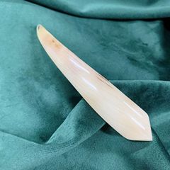 天然高贵羊角发簪瑕疵亏本处理古风发饰手工优雅弯簪简约女生素簪