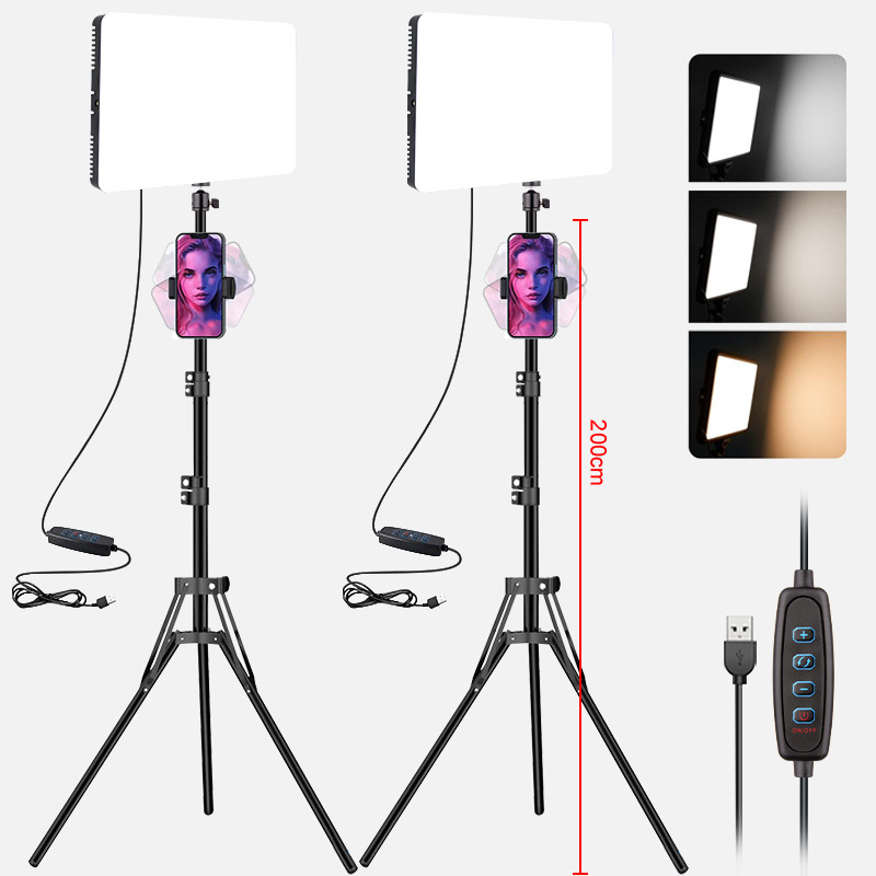 Soporte de plegado inverso de 2 m, cubierta de lámpara doble de lámpara cuadrada de 11 pulgadas