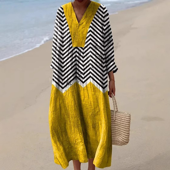 2025 Cross-Border Independent Station Amazon Long-Sleeve Shirt Dress Women's Casual Floral 3D Print Long-Sleeve Dress 2025 Cross-Border Independent Station Amazon Long-Sleeve Shirt Dress Women's Casual Floral 3D Print Long-Sleeve Dress