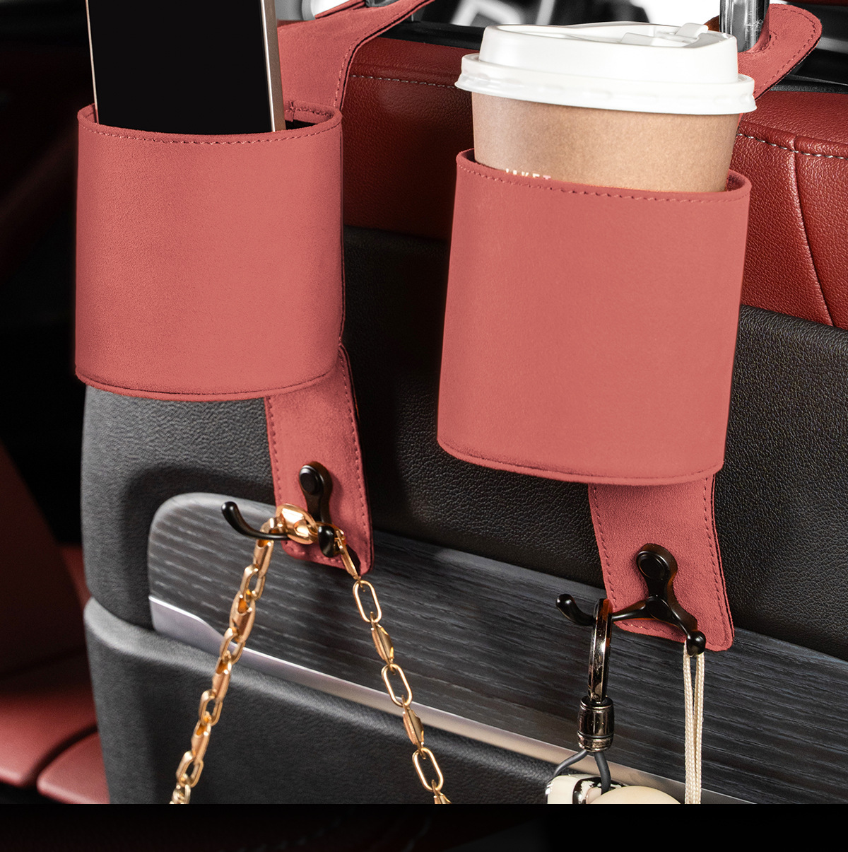 Suitable for Zeekr Car Water Cup Holder 007/7X/Mix Car Seat Back Water Cup Box Multi-Functional Car Hanging Hook