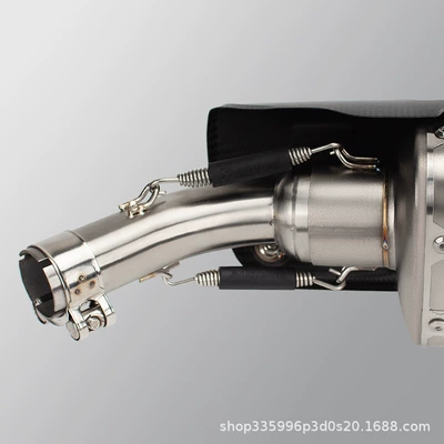 Steel Middle Section Middle — Motorcycle exhaust pipe