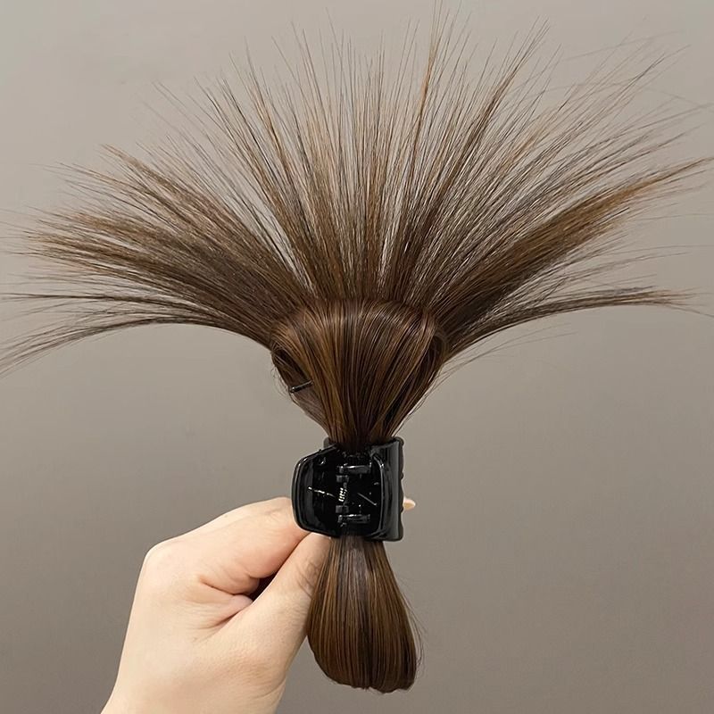 羽毛ダスター、羽根玉ヘアクリップ、新しいハーフタイヘアクリップ、ハイポニーテール、鶏の巣ヘアウィッグ、ホットガールヘッドギア卸売|undefined
