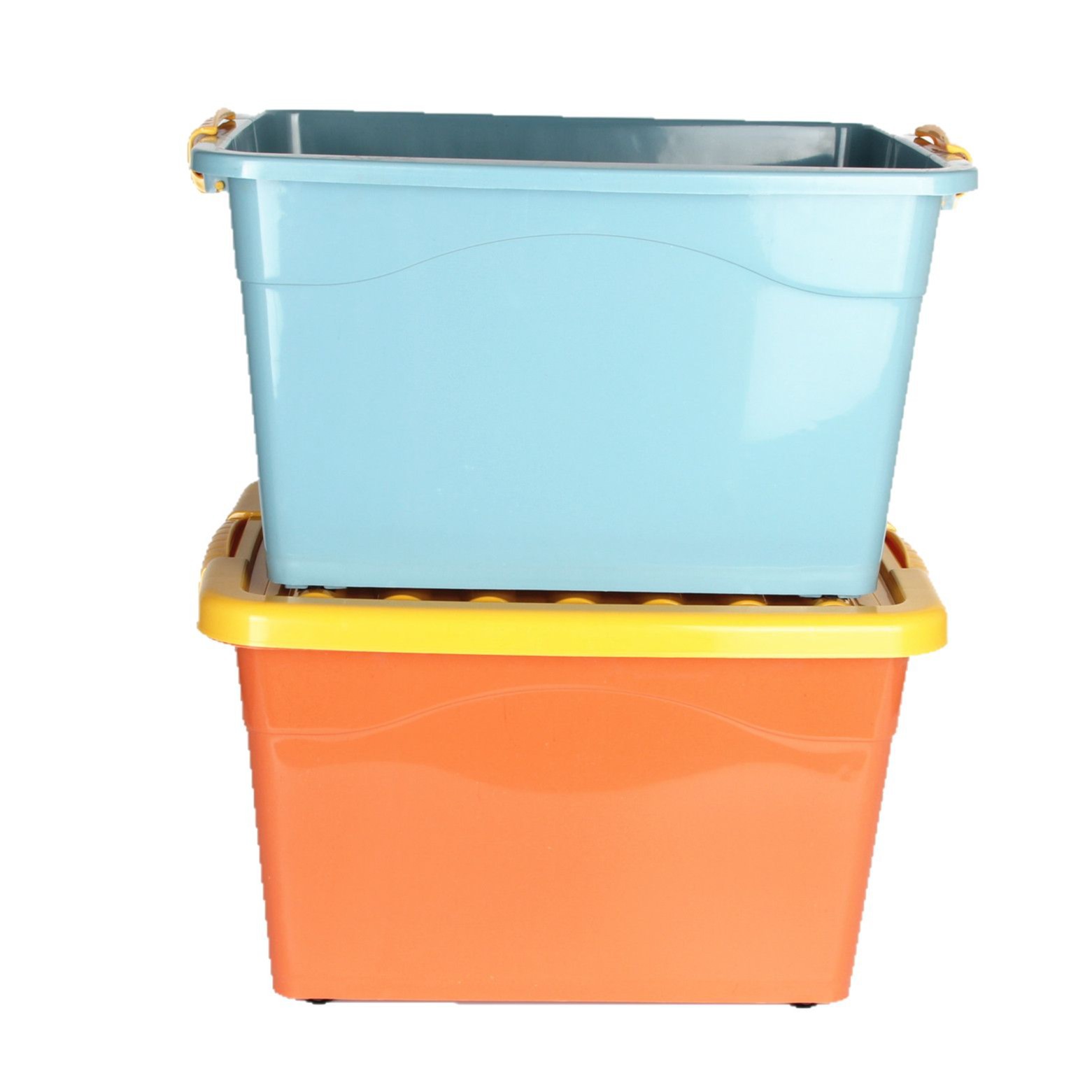 New Color 600 Household Plastic Storage Box with Wheels 46*35*28 Plastic Box Car Storage Box Dustproof Box