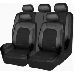 クロスボーダーeコマース車シートカバーシートクッションTEMU EBAY AMAZONユニバーサルサイズ革合わせサンドイッチ5シート