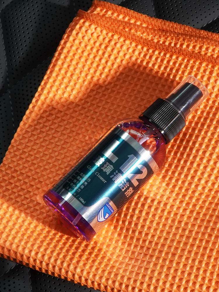 Leaouu L12 Glass Cleaner Removes Oil Stains, Quick-Drying, Traceless, Clear, Neutral Formula Does Not Damage Car Film
