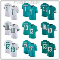 Форма команды Dolphin с дельфинами, вышитый регбийный джерси 1# Tagovailoa 10# Hill 17#