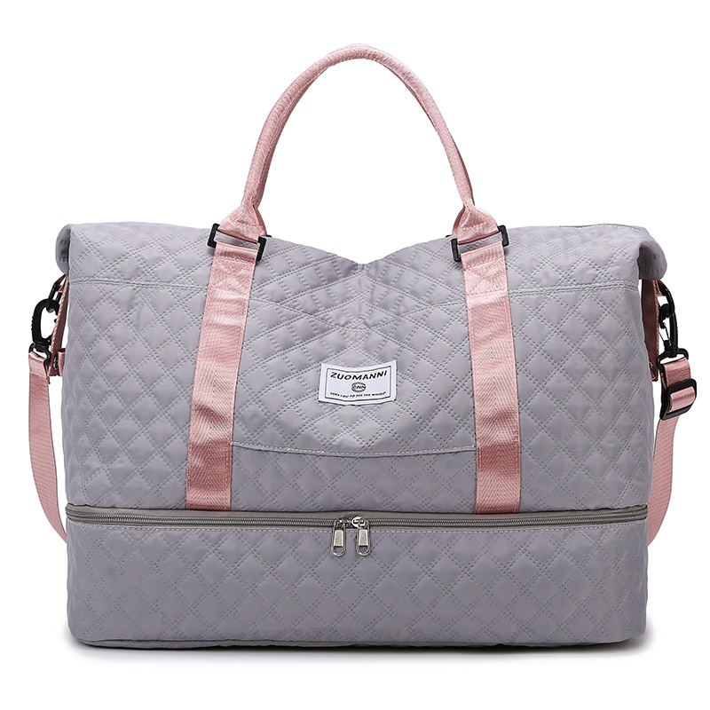 Bolsa de viaje plegable de rango corto, bolsa de natación de separación seca y húmeda, bolsa de ejercicio expandible, bolsa de viaje de negocios de gran capacidad