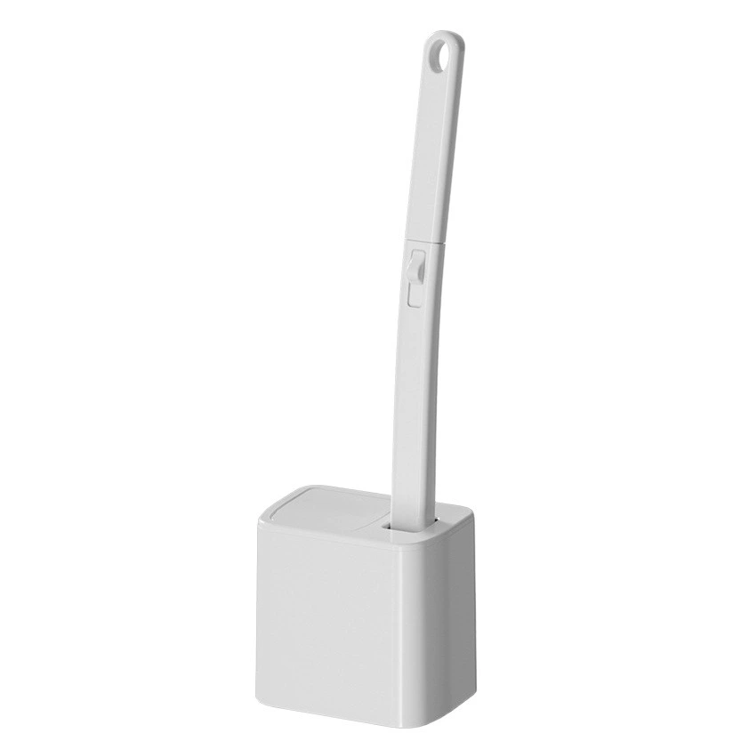 Бесшумная щетка для унитаза с откидной крышкой и подставкой для чистки унитаза и ванной комнаты.