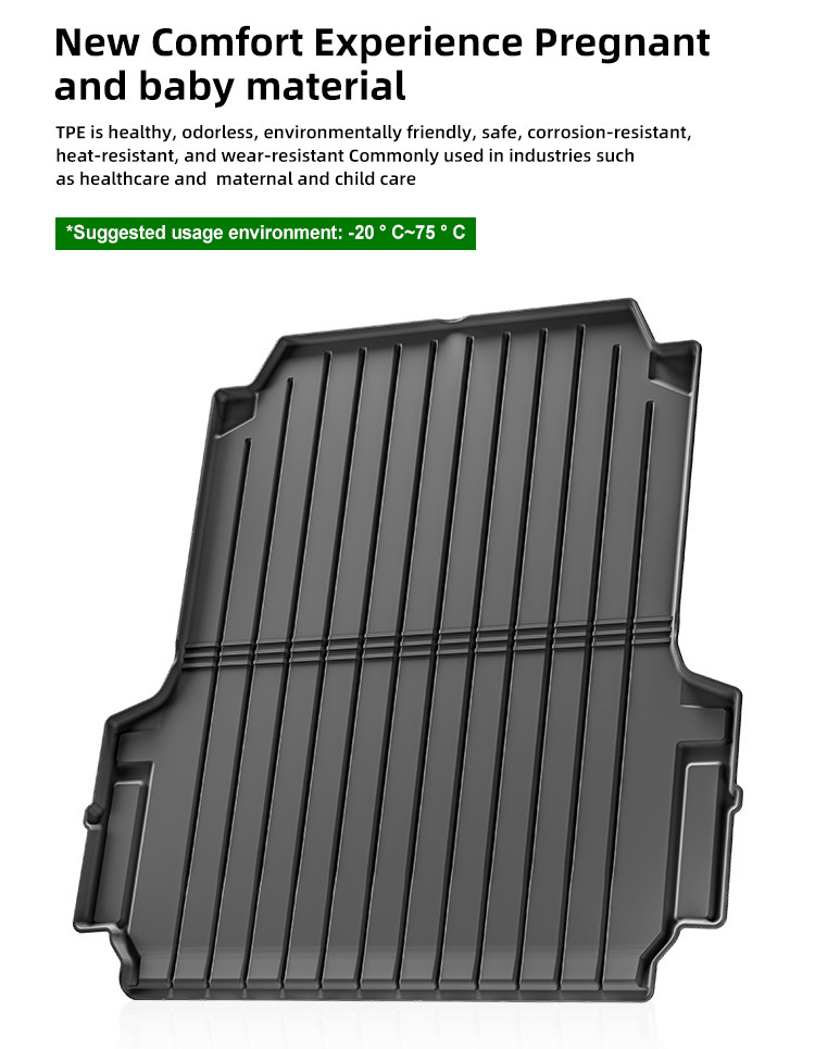 Suitable for Ford Ford Series Car Trunk Mat Tpe Fully Environmentally Friendly Trunk Mat Rear Bucket Mat Backrest Mat