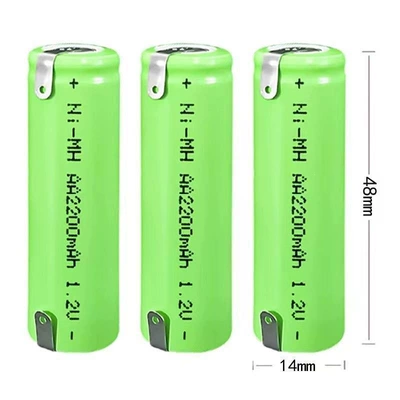 a large capacity and suitable – Hibrid akkumulyator batareyaları - aa5-2200mah-nickel-plate-type-3-pieces