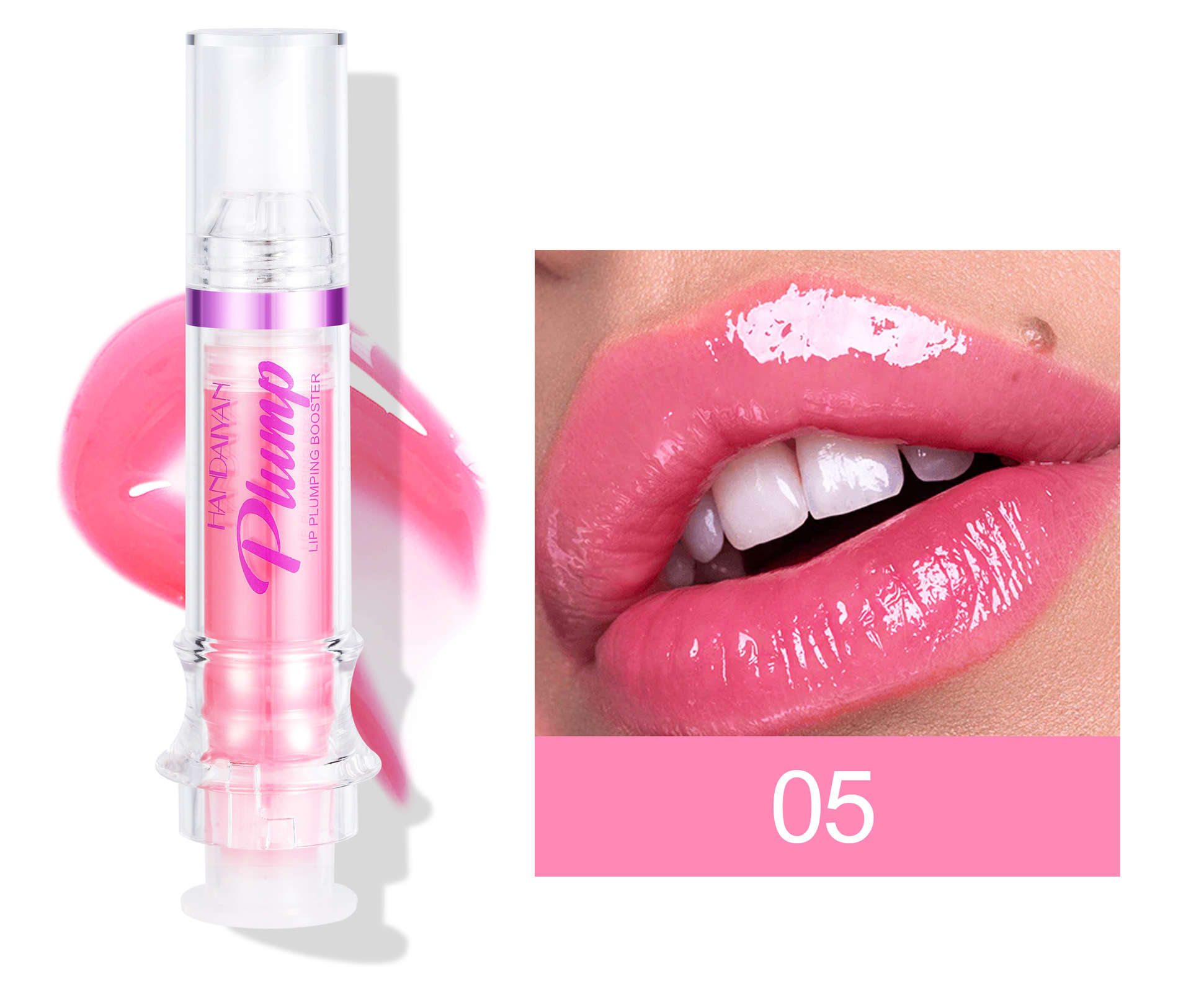 Elegant Solid Color Plastic Lip Glaze display picture 9