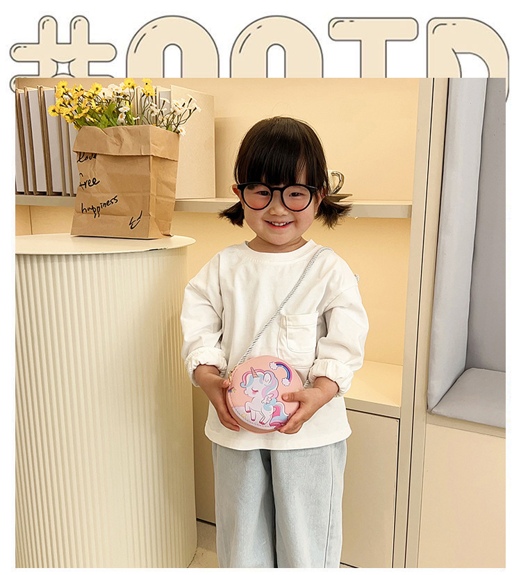 New children's crossbody bag, cartoon and cute eggshell bag, kindergarten baby, student backpack, girls' small schoolbag details Picture
