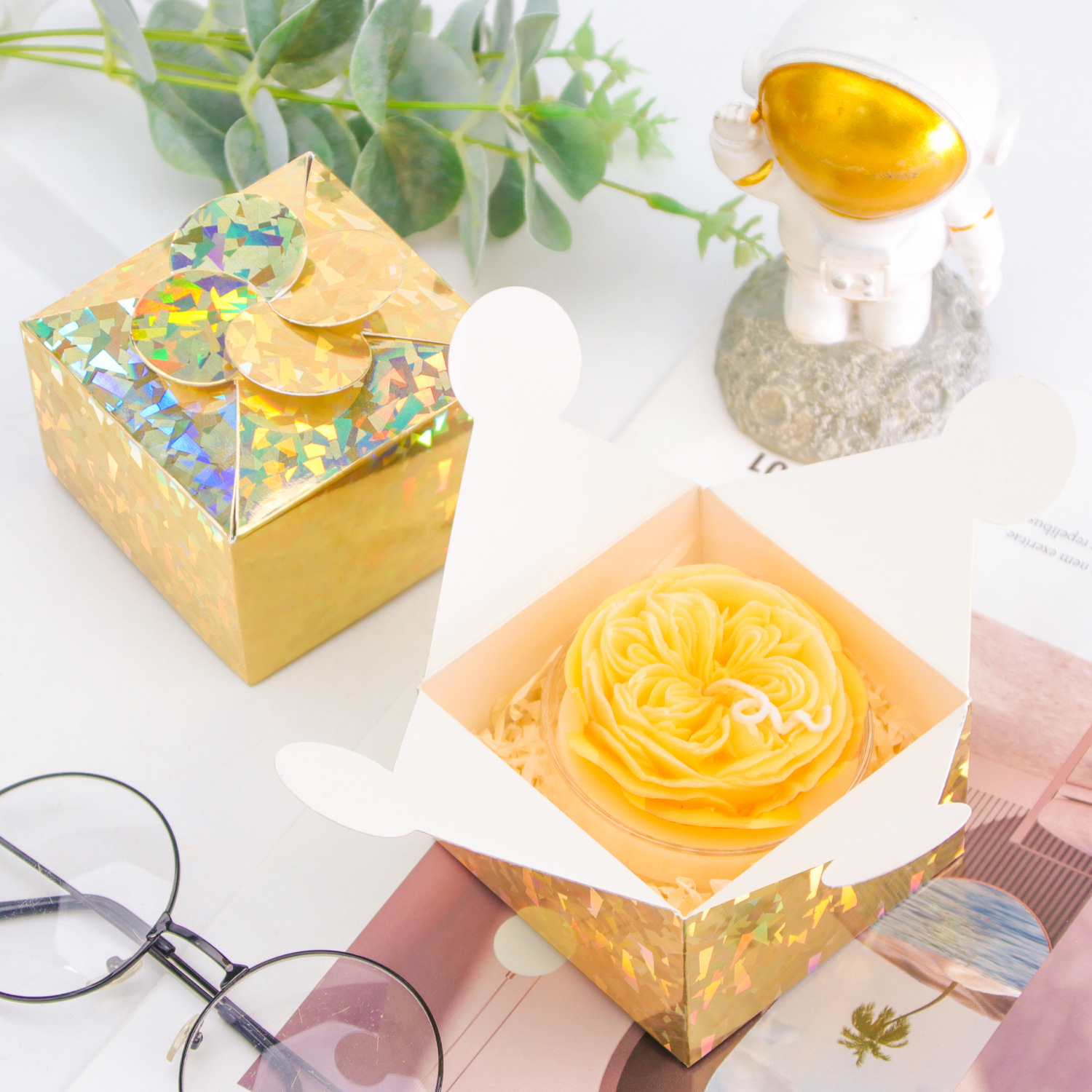 13g Weight Gift Box Event & Party Supplies 1 Piece Quantity Holiday, Wedding, Party Occasion Wedding Festival Solid Color Pattern Wedding Solid Color Paper Holiday Wedding Party Gift Box Gift Wrapping Supplies 18