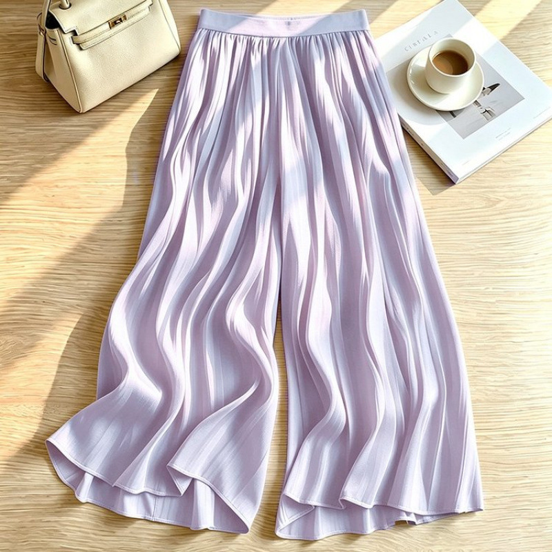 Summer Mom-Style Lazy, Elegant, Casual, Loose, Drapey, Workwear Wide-Leg Pants/Skirt Pants S124B52025 Summer Mom-Style Lazy, Elegant, Casual, Loose, Drapey, Workwear Wide-Leg Pants/Skirt Pants S124B52025