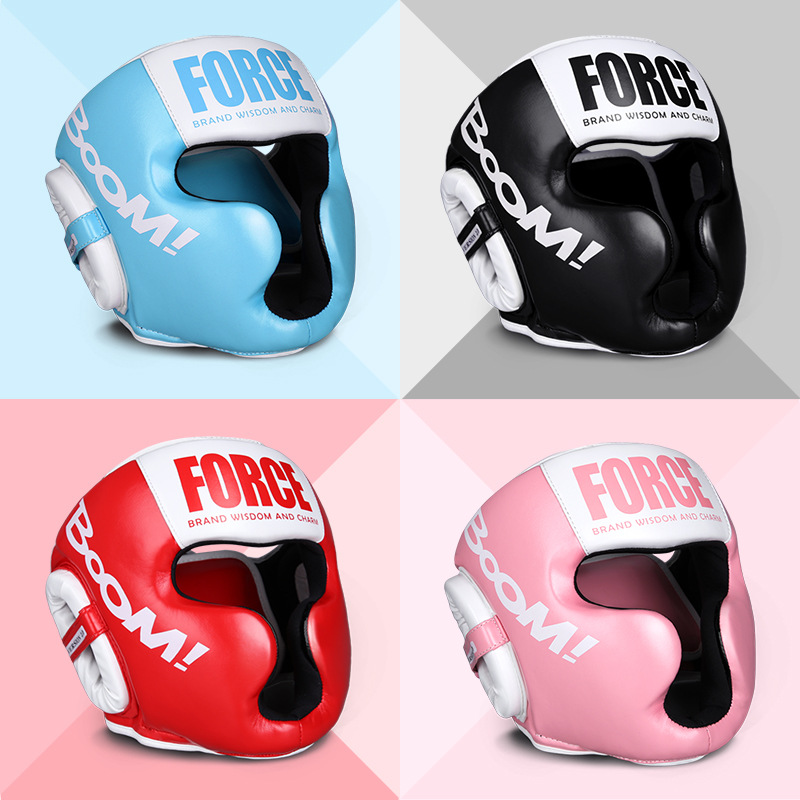 Boxing Helmet Sanda Fighting Muay Thai Head Protectors Men and Women Children Adult Children Hat Training Protectors Taekwondo