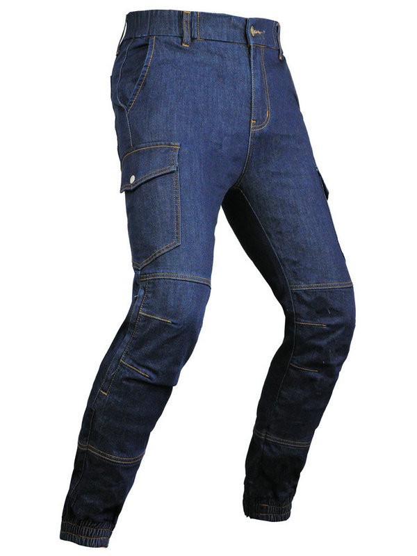 Pantalones de moto VOLERO de Cordura, resistentes al desgaste y a los rasguños, elásticos para las cuatro estaciones, con ajuste en las piernas y protección anticaída.