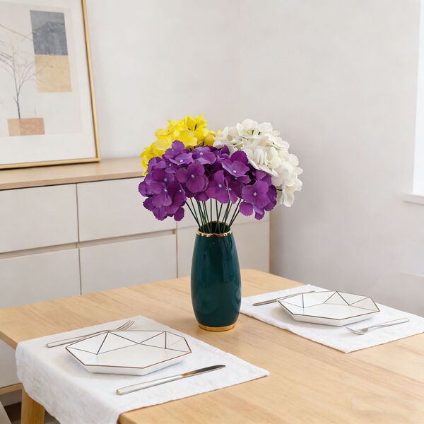 5 bunches of hydrangea artificial flowers wedding hall decoration…