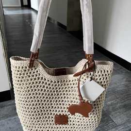 南风Chio2nd 沙滩假日编织托特包包女式2025新款春夏大容量单肩包
