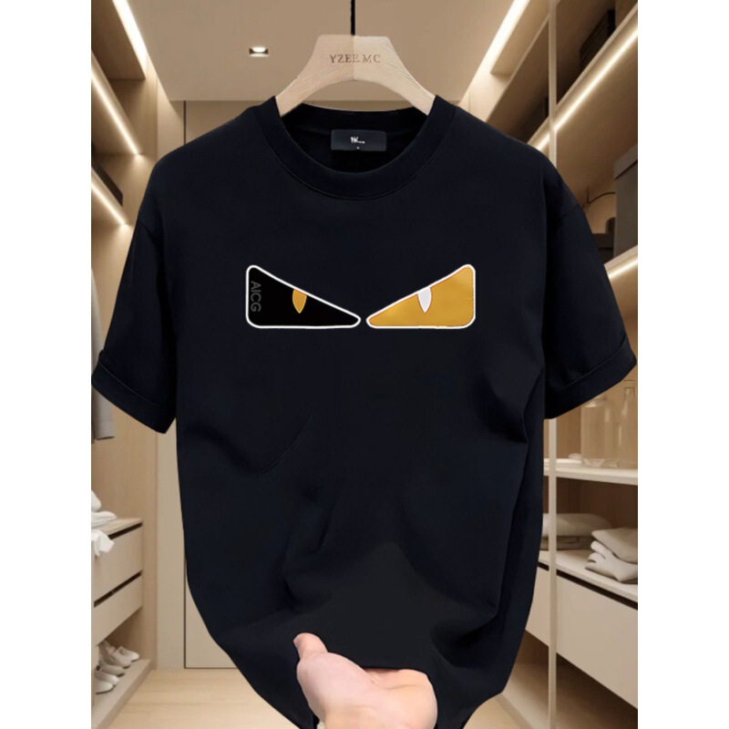 [10% Discount Zone] Outlets Counter American Heavy Short-sleeved T-shirt ins Loose Crewneck Top