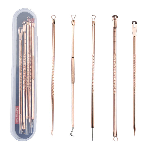 Stainless steel electroplating acne needle set to go to blackhead…