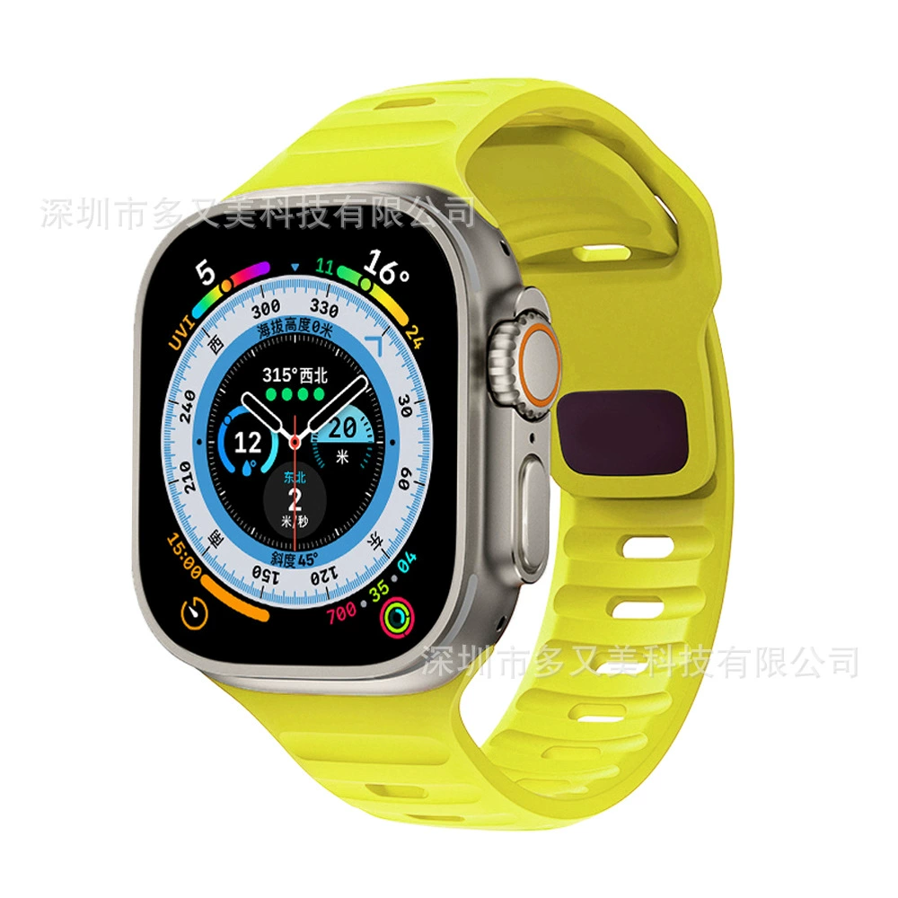 Силиконовый ремешок (совместим с Apple Watch) 38/40/41/42/44/45/46/49 мм — разные цвета