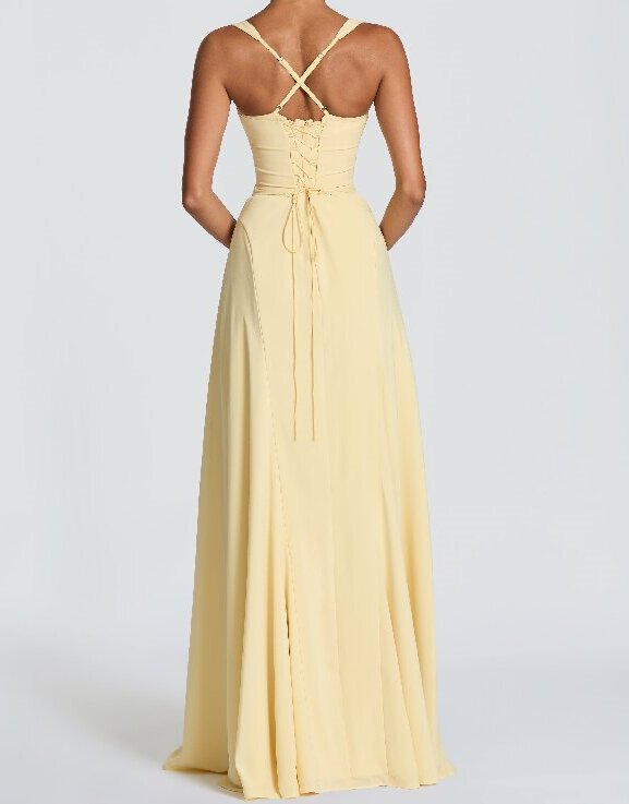 Sexy Halter Neck Tube Top Waist Cinched Big Swing Dress Slimming Bodycon Formal Evening Gown Party Banquet Cocktail Dress_ecoleips.com