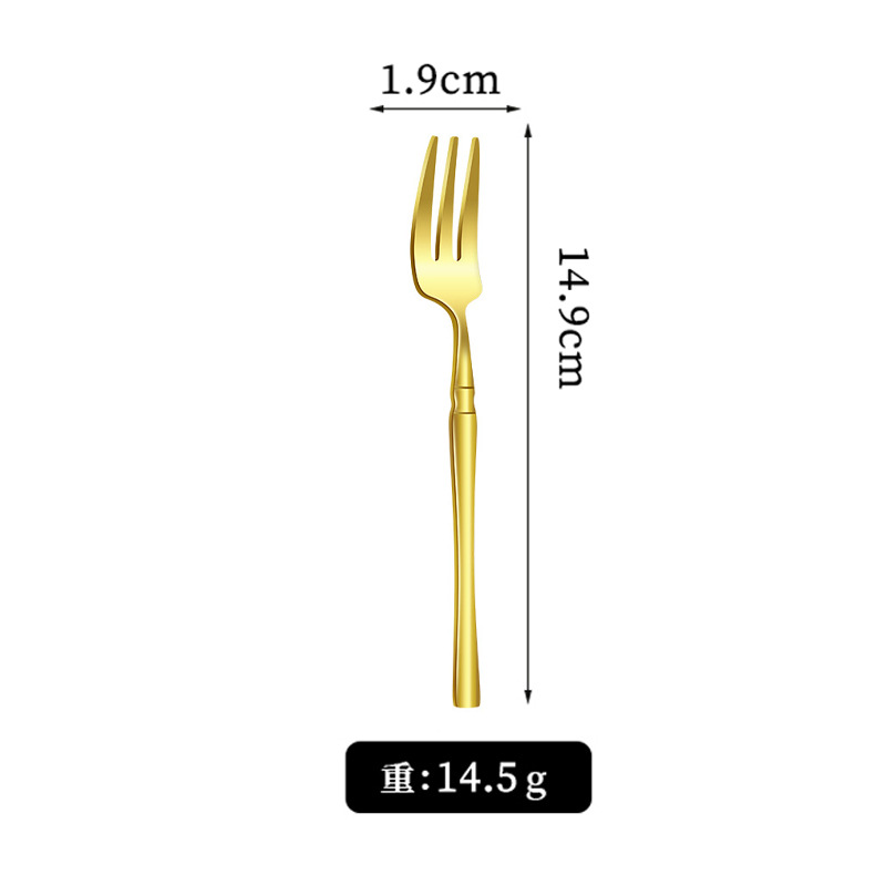 【골드】티 포크*1