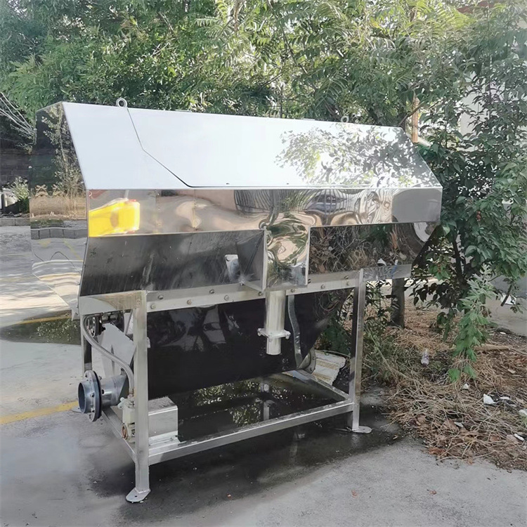 琪源 不锈钢粪便分离器 餐厨垃圾分离设备 滚筒式微滤固液分离机