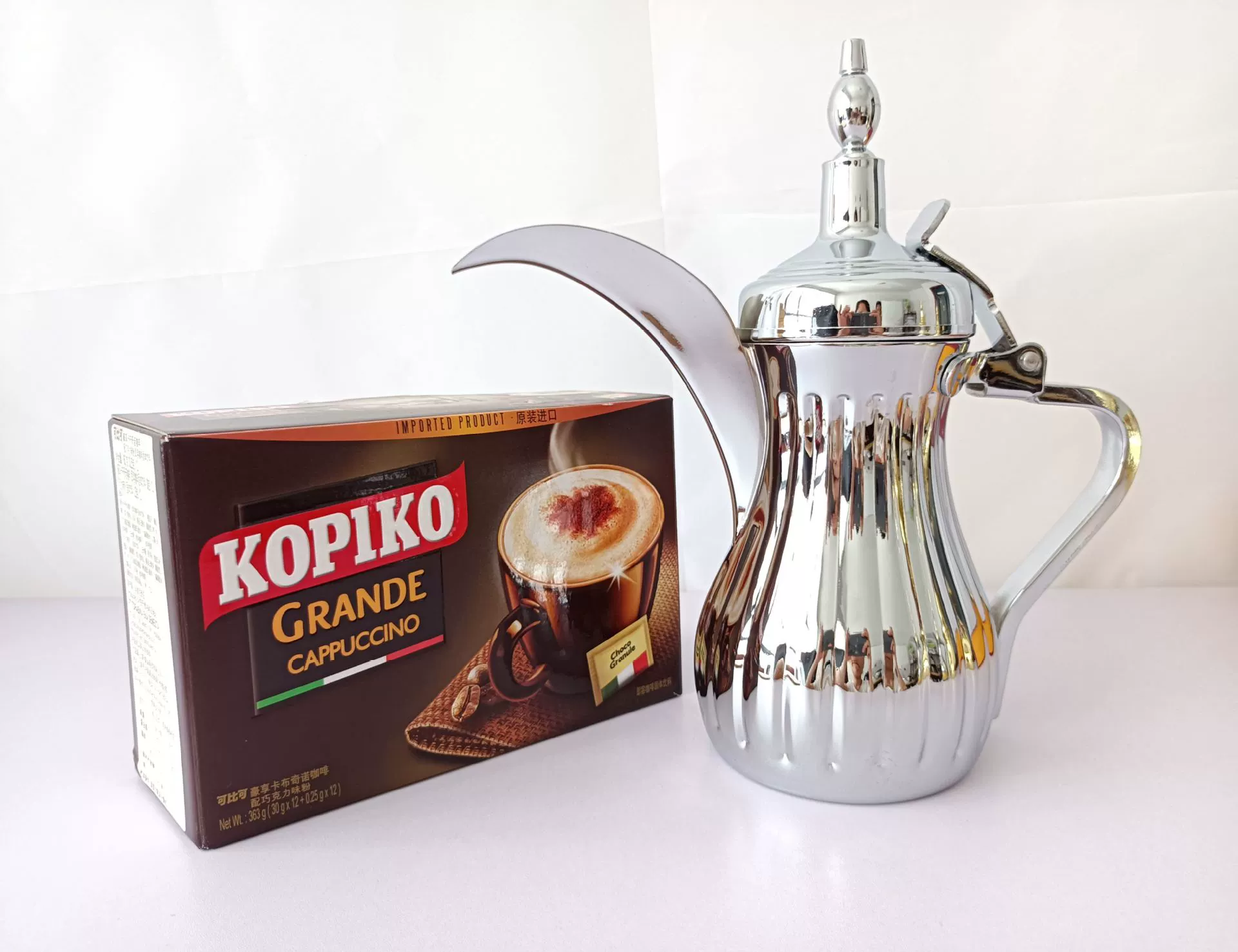 Coffee pot stainless steel, silver teapot
