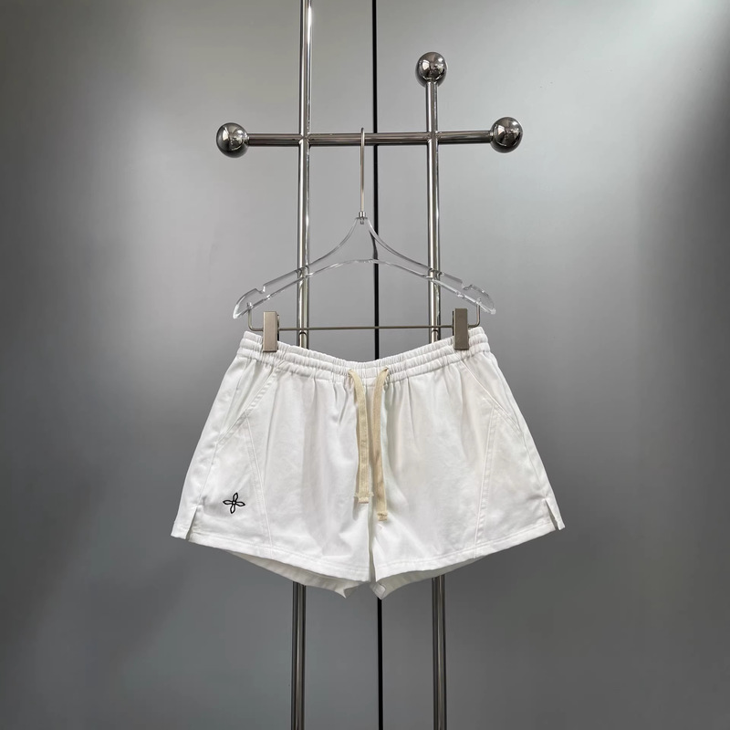 Retro-Style Low-Waist Outdoor Shorts, White Workwear Ultra-Short Shorts with Adjustable Drawstring, Vintage Hot Girl Hot Pants for Women in Summer