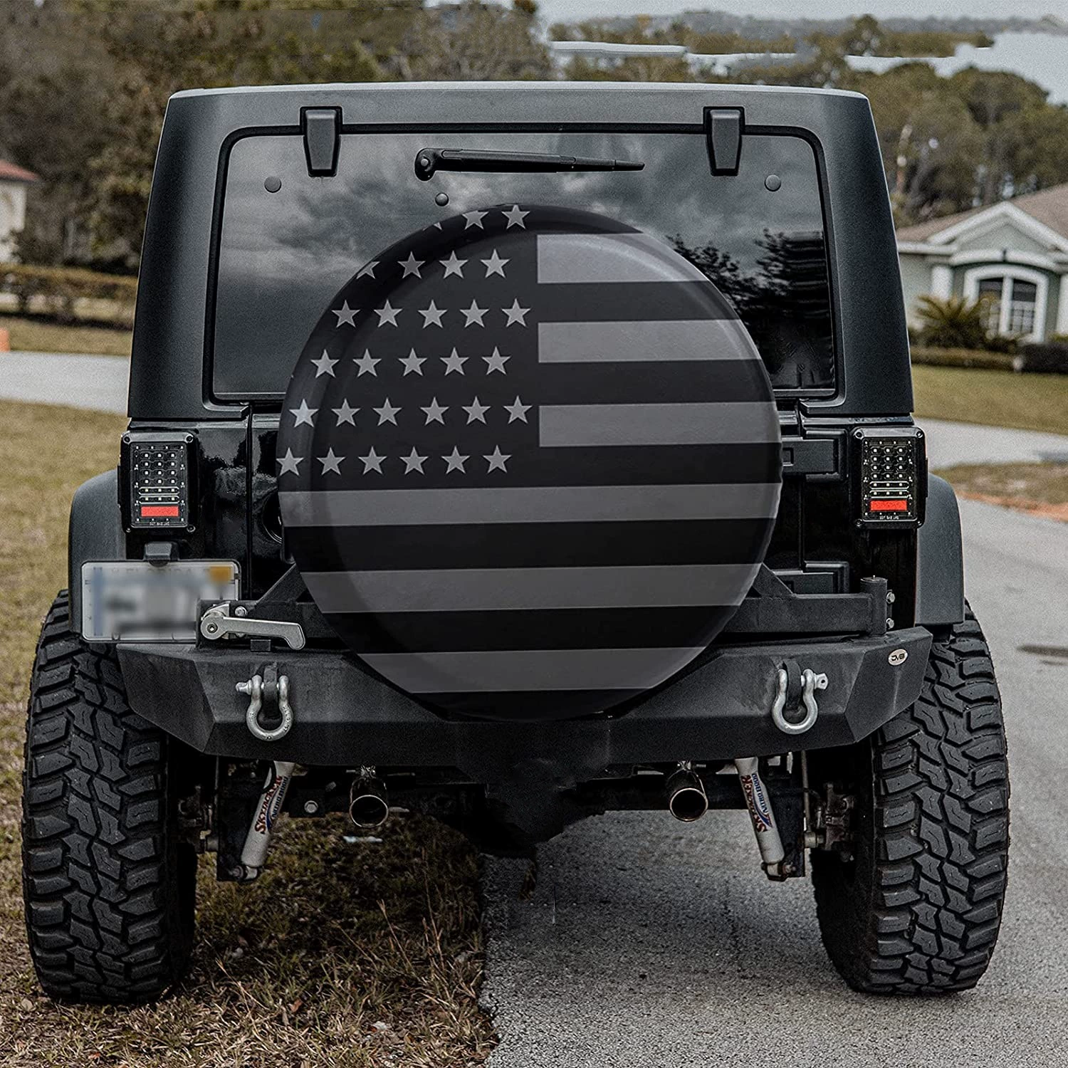 Подходит для Jeep Wrangler Sahara, Hummer, Toyota, чехол для запасного колеса с американским флагом, чехол для шин.