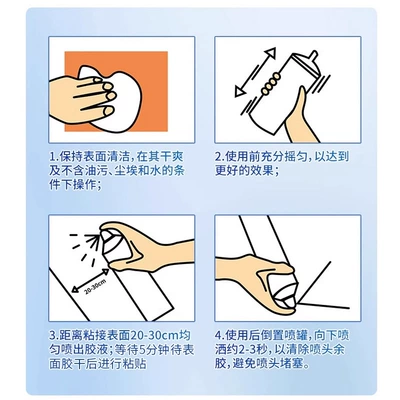 Fabric, Self-Spraying Adhesive for Fastening Clips — Car interior film