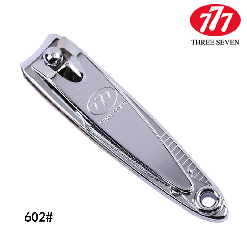 Korea 777 Nail Clippers 602 Silver Chrome-Plated Carbon Steel Sharp Nail Clippers Portable Medium Nail Clippers Single