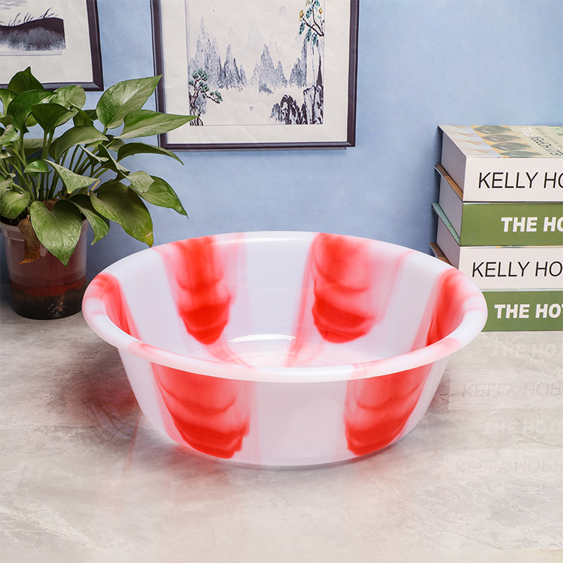 Palangana de plástico bicolor para cocina lavar frutas verduras arroz platos y uso múltiple