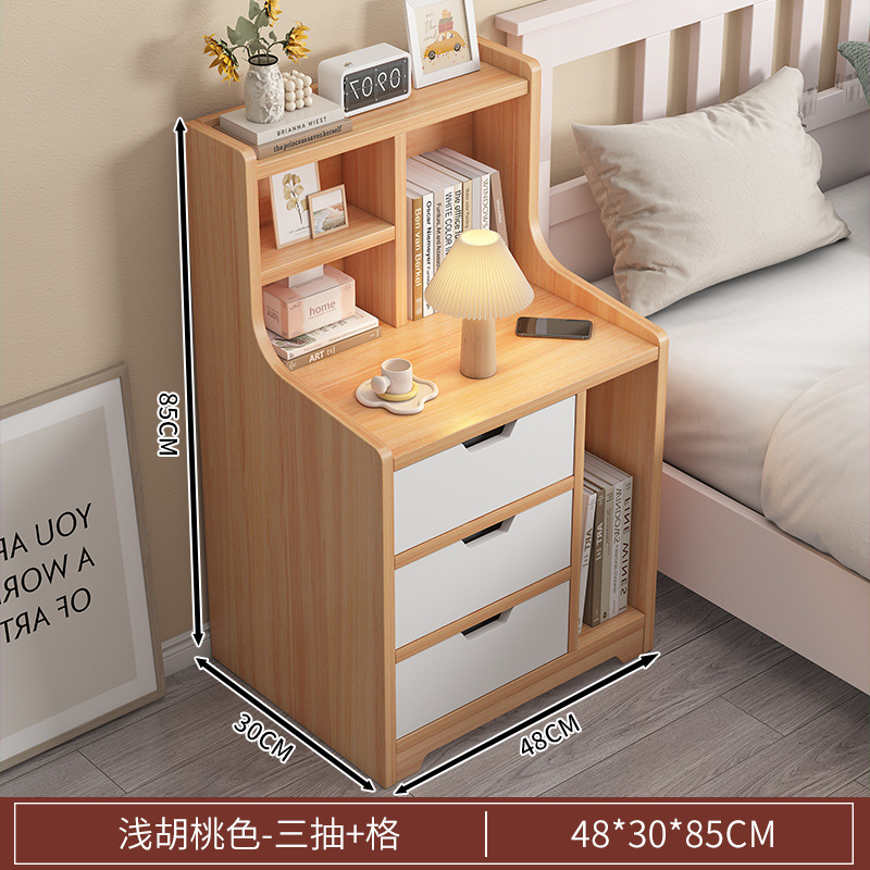 Mesa de cabecera simple y moderna cabecera multicapa de almacenamiento armario especial simple y multifuncional de ensamblaje de dormitorio cabecera de cama