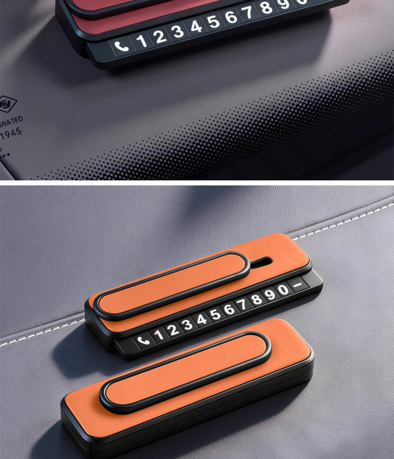 Suitable for Ideal Temporary Parking Number Plates for Ideal One/L6/L7/L8/L9, Practical Interior Moving Car Phone Number Plate