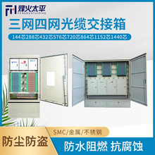 三网合一光缆交接箱144芯288芯432芯576芯三网合一光交箱SMC复合