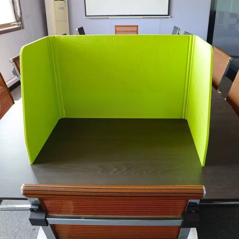 Ll Polyester Office Soundproof Desktop Screen Baffle Student Desk Partition Foldable Partition Sound Absorption