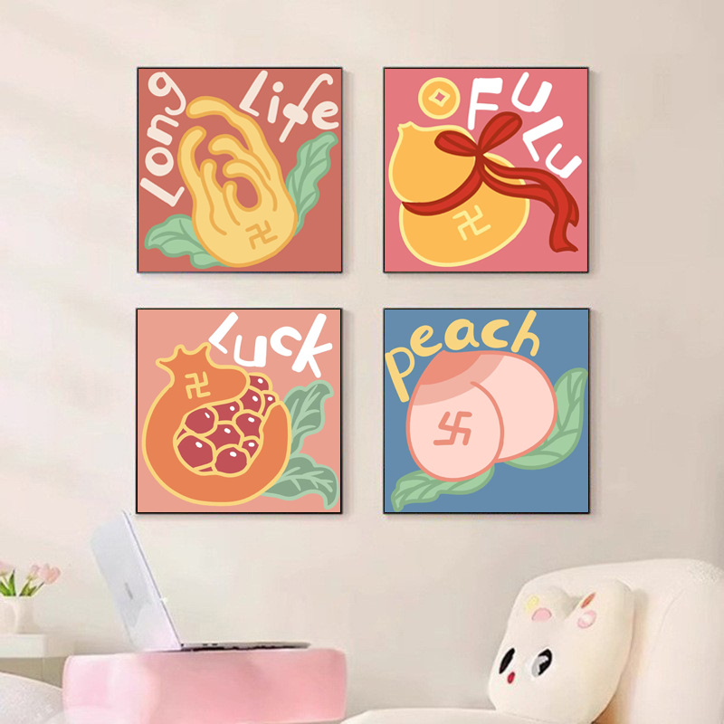 钻石画新款2025年线绣非满绣diy传统水果钻石画满钻简约现代