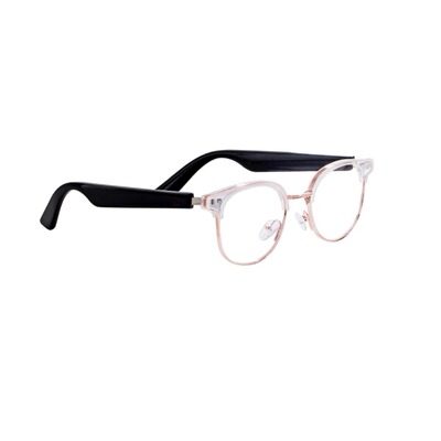 智能蓝牙眼镜KX05气传导眼镜斯文款五金半框tws蓝牙5.0超级快充