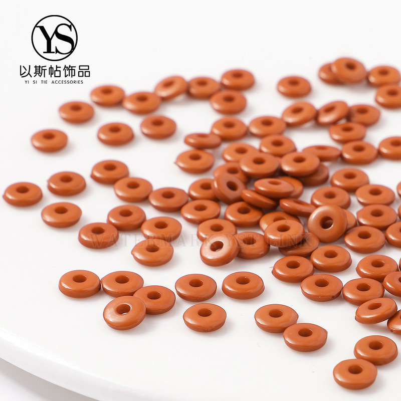 Resin High Imitation Olive Core Spacer Loose Beads Toy Bracelet Accessories Spacer Spacer DIY Jewelry Accessories Wholesale