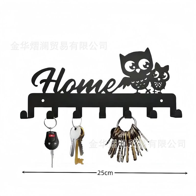 クロスボーダー創意デザイン起爆HOMEアルファベット置物フックキッチンフックホームキー収納鉄芸ラック|undefined
